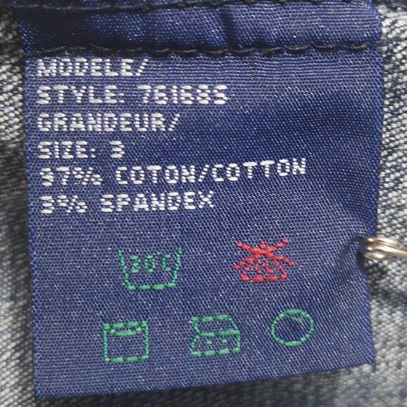 Fairweather Ladies 3/4 Length Sleeves Size 3 Medium Wash Denim Dress - Picture 7 of 11